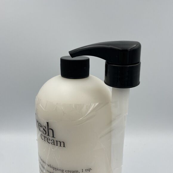 Philosophy Fresh Cream Shampoo, Shower Gel & Bubble Bath 32 Oz New Sealed + Pump - Picture 3 of 5